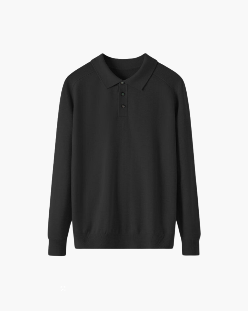 Dalmere Men's Long Sleeve Polo Shirt | Soft Knit, Classic Fit 5