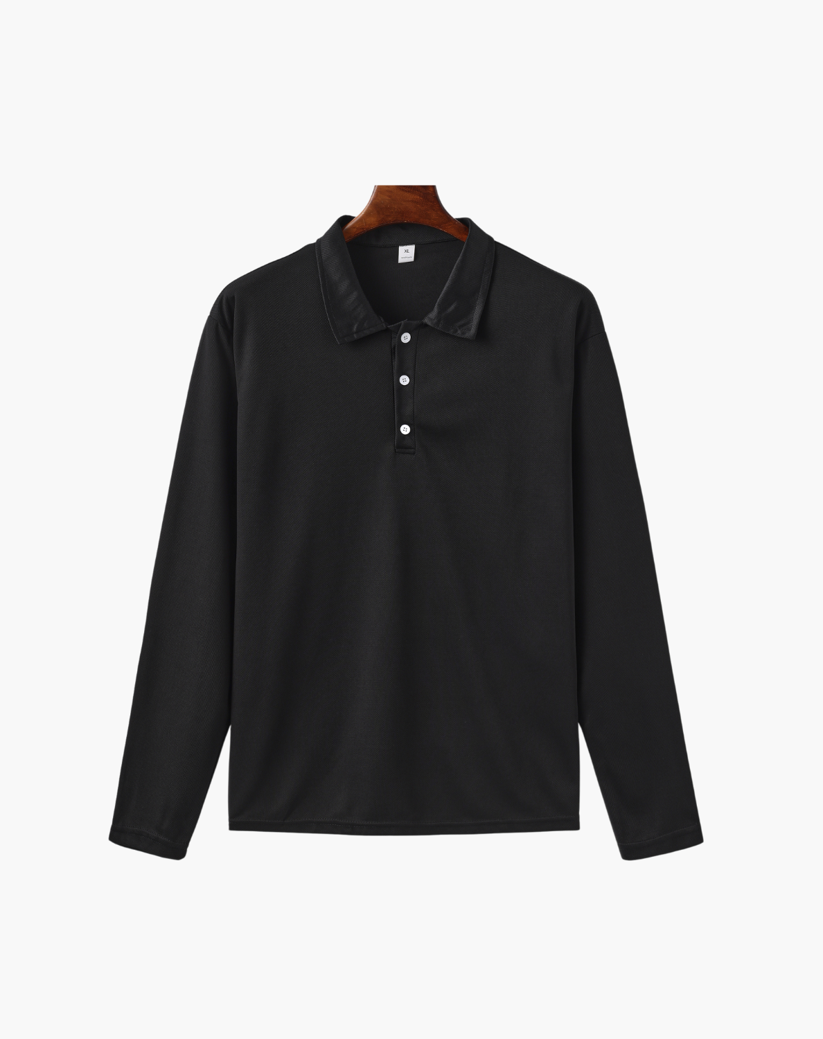 Rocco Men's Long Sleeve Polo Shirt | Smooth Stretch Knit, Tailored Fit 3